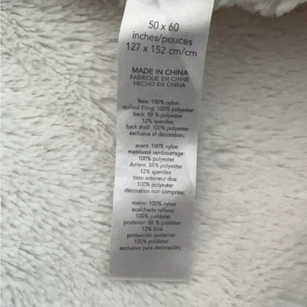 Lululemon Ivivva Pottery Barn‎ Teen Pink Quilted Puff Throw Blanket 50 x 60